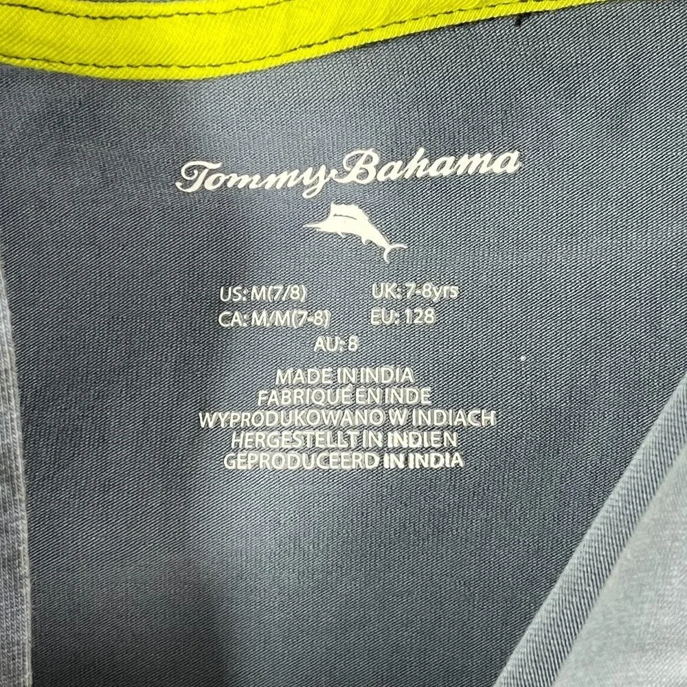 Tommy‎ Bahama Shirt Boys Medium Hooded Basic Casual Long-sleeve Tee